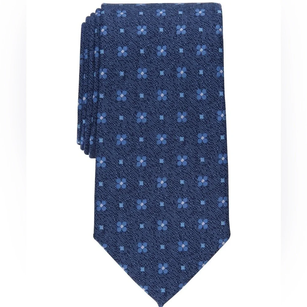 Club Room Mens Ridgeway Tie Navy OS Club Room Men's Ridgeway Tie,  Navy (